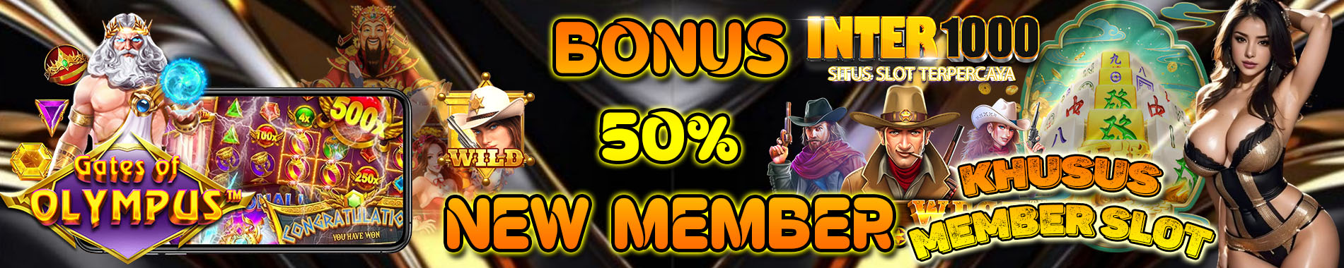 bonus 100% new member inter1000